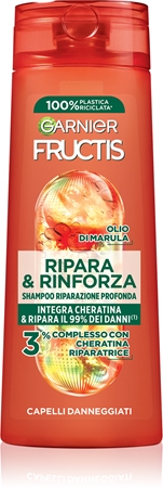 Garnier Fructis Repair & Strengthen champô reforçador para cabelo danificado