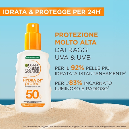 Garnier Ambre Solaire Hydra Protect crema abbronzante SPF 50