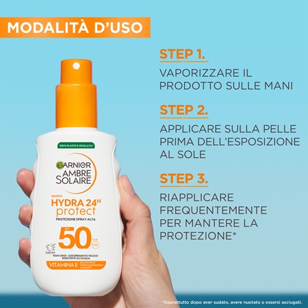 Garnier Ambre Solaire Hydra Protect crema abbronzante SPF 50