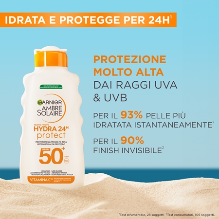 Garnier Ambre Solaire Hydra Protect latte abbronzante SPF 50
