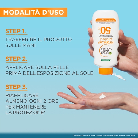 Garnier Ambre Solaire Hydra Protect latte abbronzante SPF 50