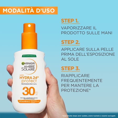 Garnier Ambre Solaire Hydra Protect latte abbronzante SPF 30