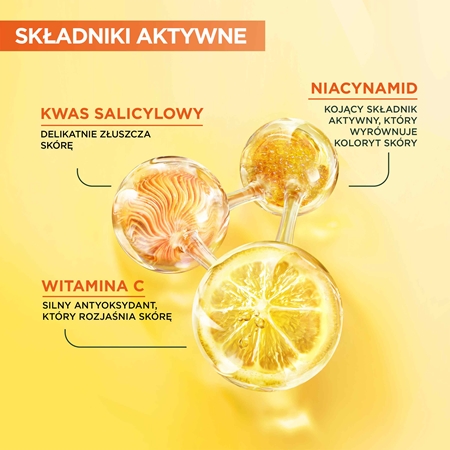 Garnier Pure Active Vitamin C esencja rozświetlająca do twarzy