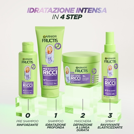 Garnier Fructis Metodo Ricci spray idratante per capelli per attivare i riccioli