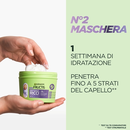 Garnier Fructis Metodo Ricci maschera idratante per attivare i riccioli
