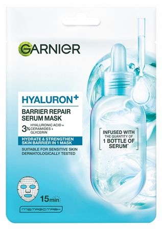 Garnier Hyaluron + ενυδατική μάσκα προσώπου με υαλουρονικό οξύ