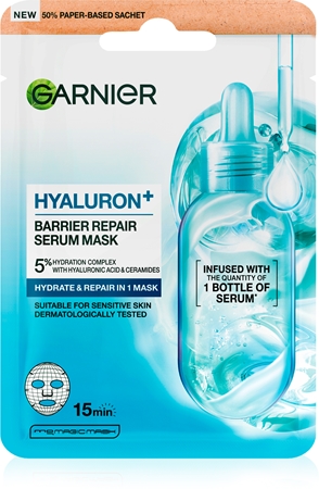 Garnier Hyaluron + masca faciala hidratanta cu acid hialuronic