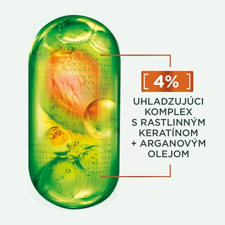 Garnier Fructis Keratin Sleek šampón pre suché a krehké vlasy