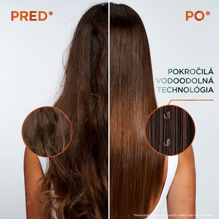 Garnier Fructis Keratin Sleek šampón pre suché a krehké vlasy