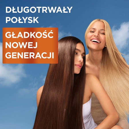 Garnier Fructis Keratin Sleek szampon z keratyną do nabłyszczania i zmiękczania włosów