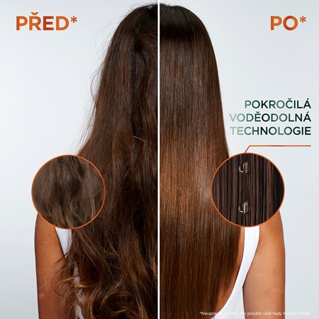 Garnier Fructis Keratin Sleek sérum pro suché a poškozené vlasy