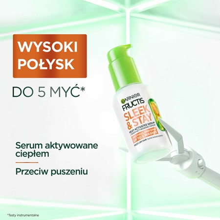 Garnier Fructis Keratin Sleek serum do włosów do wygładzania włosów