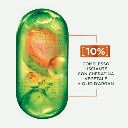 Garnier Fructis Lisci Cheratina balsamo nutriente per capelli più forti e luminosi