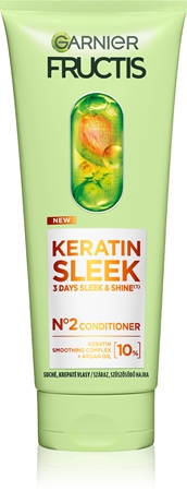Garnier Fructis Keratin Sleek kondícionáló a száraz és töredezett hajra