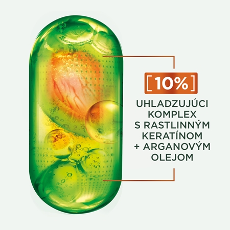 Garnier Fructis Keratin Sleek kondicionér pre suché a krehké vlasy