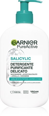 Garnier Pure Active Salicylic gel de limpeza suave com ácido salicílico