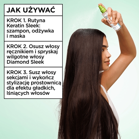 Garnier Fructis Diamond Sleek spray do wygładzania włosów