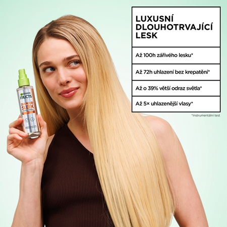 Garnier Fructis Diamond Sleek sprej pro uhlazení vlasů