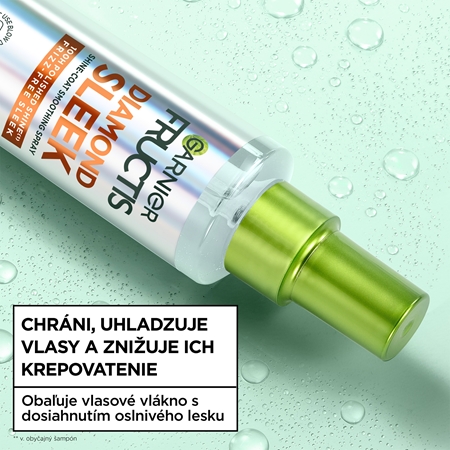 Garnier Fructis Diamond Sleek sprej pre uhladenie vlasov