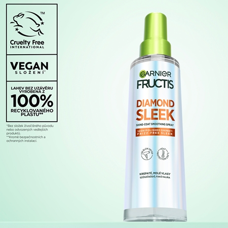 Garnier Fructis Diamond Sleek sprej pro uhlazení vlasů