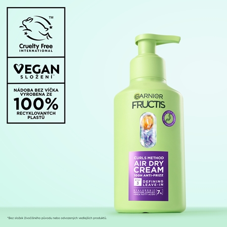 Garnier Fructis Curls Method bezoplachový krém pro vlnité a kudrnaté vlasy