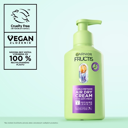 Garnier Fructis Curls Method bezoplachový krém pre vlnité a kučeravé vlasy