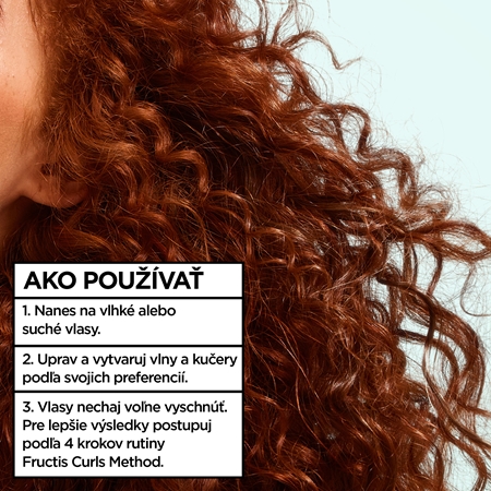 Garnier Fructis Curls Method bezoplachový krém pre vlnité a kučeravé vlasy