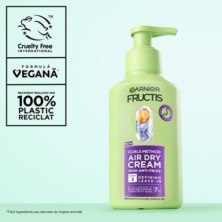 Garnier Fructis Curls Method crema leave-in pentru par ondulat si cret