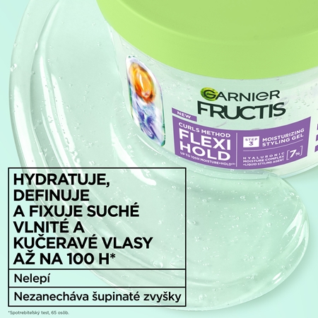 Garnier Fructis Flexi Hold stylingový gél pre vlnité a kučeravé vlasy
