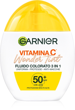 Garnier Vitamin C Wonder Tint fluido de tonificação leve SPF 50+