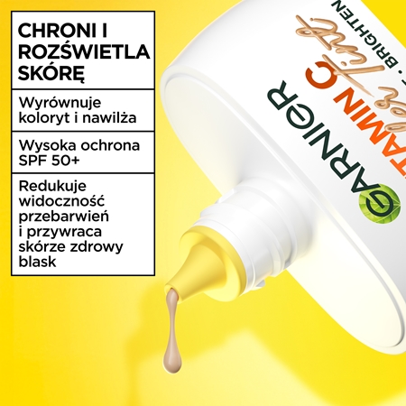 Garnier Vitamin C Wonder Tint lekki fluid tonujący SPF 50+
