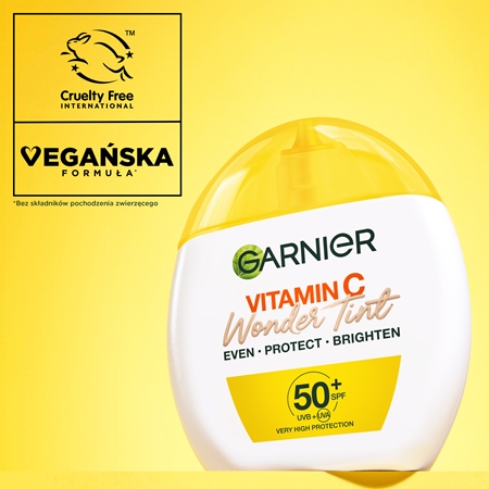 Garnier Vitamin C Wonder Tint lekki fluid tonujący SPF 50+
