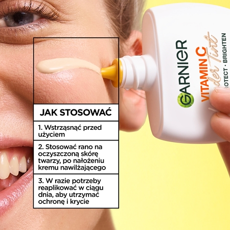 Garnier Vitamin C Wonder Tint lekki fluid tonujący SPF 50+
