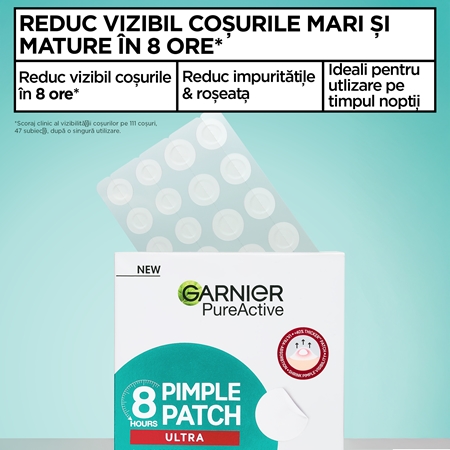 Garnier Pure Active Pimple Patch Ultra plasturi pentru piele problematică impotriva acneei