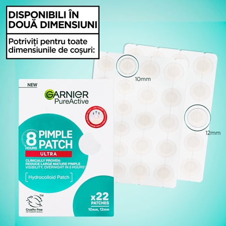 Garnier Pure Active Pimple Patch Ultra plasturi pentru piele problematică impotriva acneei