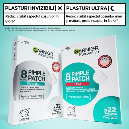 Garnier Pure Active Pimple Patch Ultra plasturi pentru piele problematică impotriva acneei