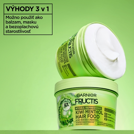 Garnier Fructis 3 in 1 osviežujúca hydratačná maska na vlasy