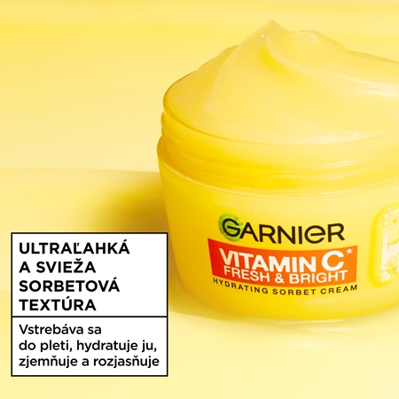 Garnier Vitamin C Fresh & Bright sorbet krema s posvetlitvenim učinkom