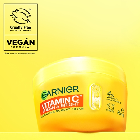Garnier Vitamin C Fresh & Bright szorbet krém élénkítő hatással