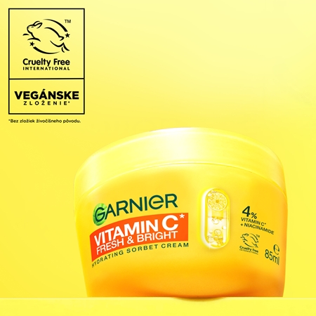Garnier Vitamin C Fresh & Bright sorbet krém s rozjasňujúcim efektom