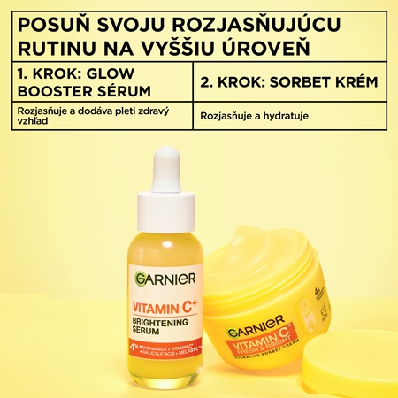 Garnier Vitamin C Fresh & Bright sorbet krém s rozjasňujúcim efektom