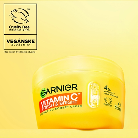 Garnier Vitamin C Fresh & Bright sorbet krém s rozjasňujúcim efektom
