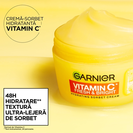 Garnier Vitamin C Fresh & Bright cremă sorbet cu efect iluminator