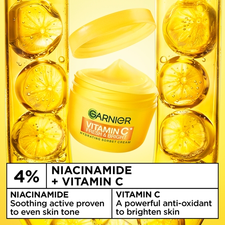 Garnier Vitamin C Fresh & Bright cremă sorbet cu efect iluminator
