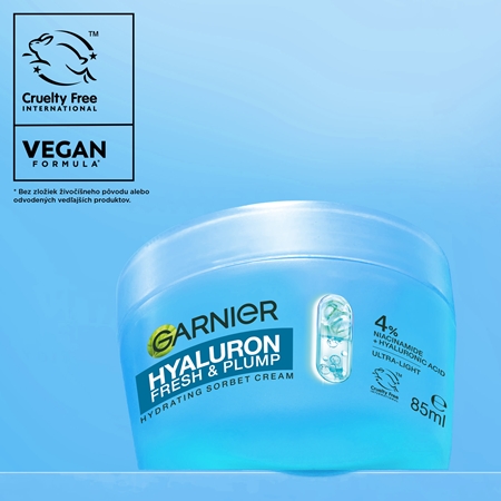 Garnier Hyaluron Fresh & Plump sorbet krém s hydratačným účinkom