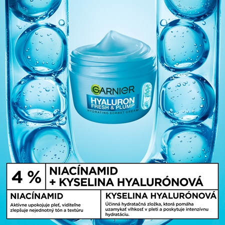 Garnier Hyaluron Fresh & Plump sorbet krém s hydratačným účinkom