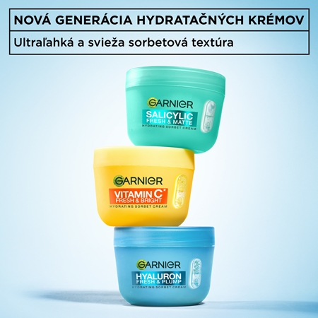 Garnier Hyaluron Fresh & Plump sorbet krém s hydratačným účinkom