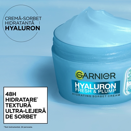 Garnier Hyaluron Fresh & Plump cremă sorbet cu efect de hidratare