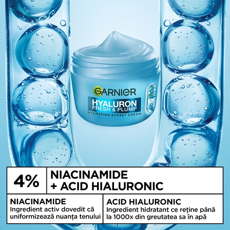 Garnier Hyaluron Fresh & Plump cremă sorbet cu efect de hidratare
