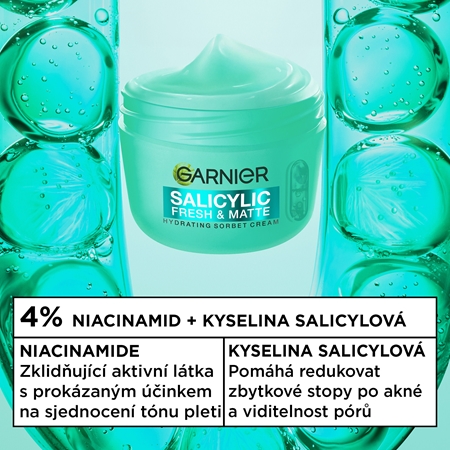 Garnier Salicylic Fresh & Matte hydratační matující sorbet